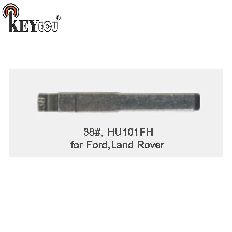 

KEYECU 10x KEYDIY Universal Remotes Flip Key Blade 38#, HU101FH for Ford, for Land Rover