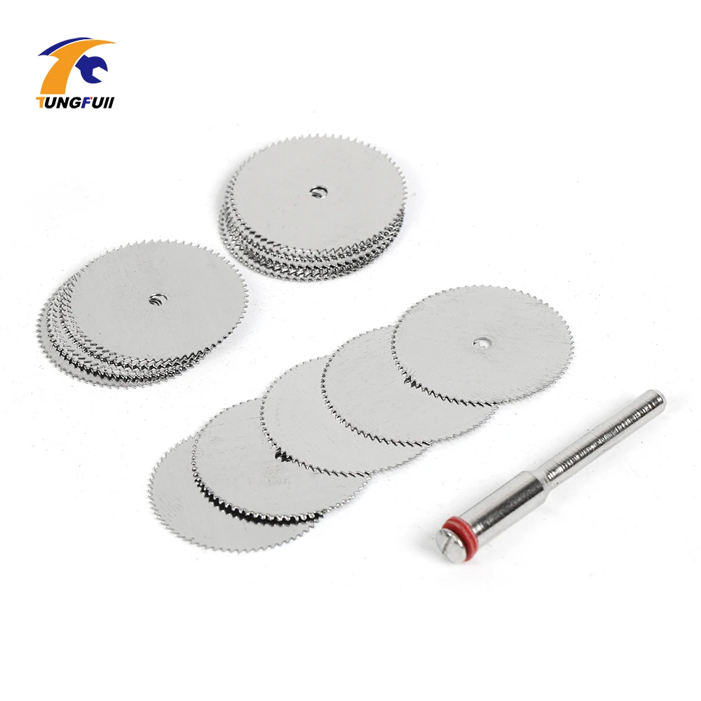 Dischi da taglio utensile rotante 22mm 25mm 32mm lama per sega per il taglio del legno disco da taglio fai da te accessori Dremel Mini trapano