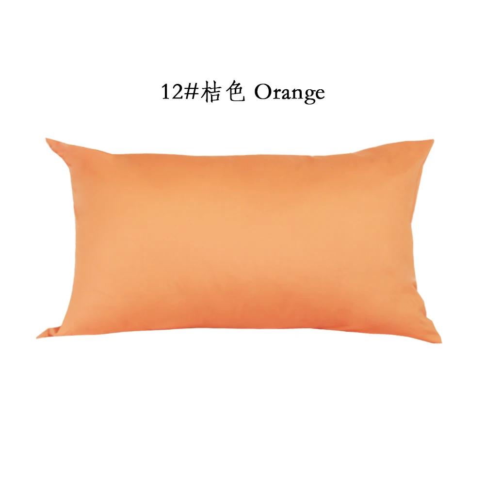 Juste de coussin en sergé de coton avec fermeture éclair, longue bande, taie d\'oreiller de lit, chambre à coucher, canapé, produits ménagers, 48x74