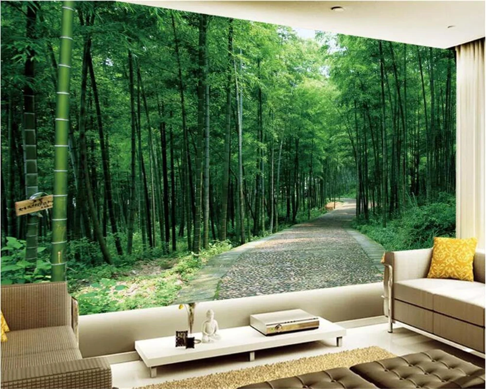 

Beibehang Custom 3D Wallpaper 3D Atmospheric Bamboo Forest Landscape Art Mural Bedroom Hallway Children Room Photo 3d Wallpaper