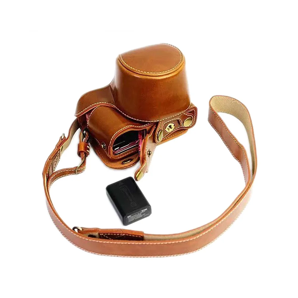Vintage PU Leder Kamera Tasche Fall Abdeckung Tasche für Sony A5000 A5100 A6000 A6300 Kamera
