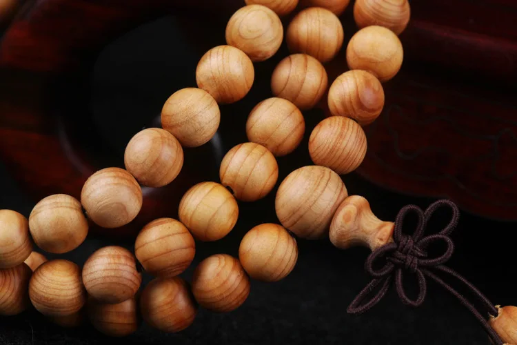 6mm 8mm 108 Beads Natural Taihang Mountain Cliff Parker Wood Buddhist Buddha Bracelet Women Men Meditation Prayer Bead Mala Gift