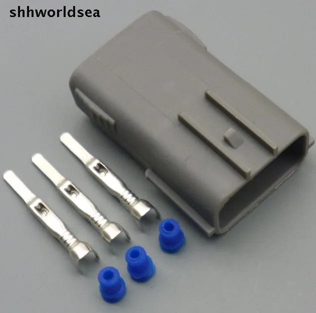 Shhworldsea 3 PIN  For EVO 4-10 Automotive Coil Connector Crimp Car sensor Plug Auto Waterproof Electrical connector For Nissan