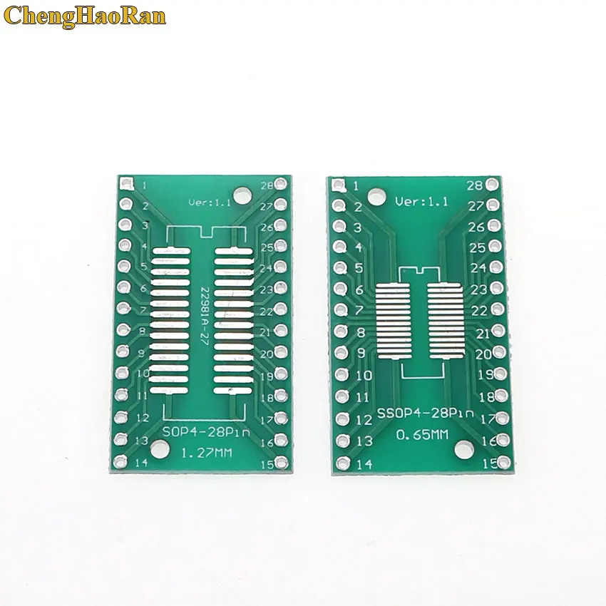 ChengHaoRan 5 sztuk TSSOP28 SSOP28 SOP28 do DIP28 Transfer DIP na płycie tablica do notatek skok Adapter TSSOP-28 SSOP-28 SOP-28 do DIP-28