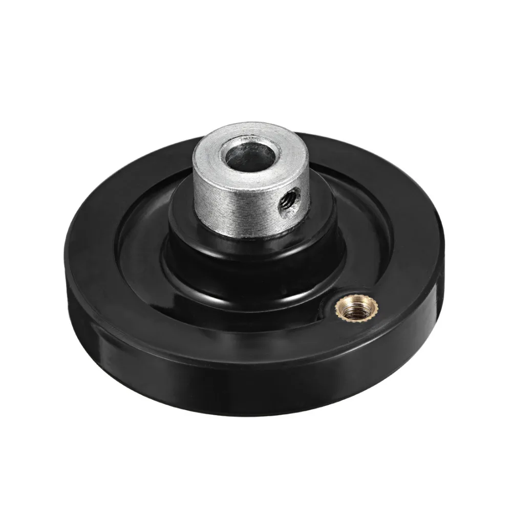 Uxcell Black Milling Machine Lathe CNC 3D Printer Spoked Hand Wheel Wavy Round Handwheel 63mm Diameter 8mm Hole Diameter