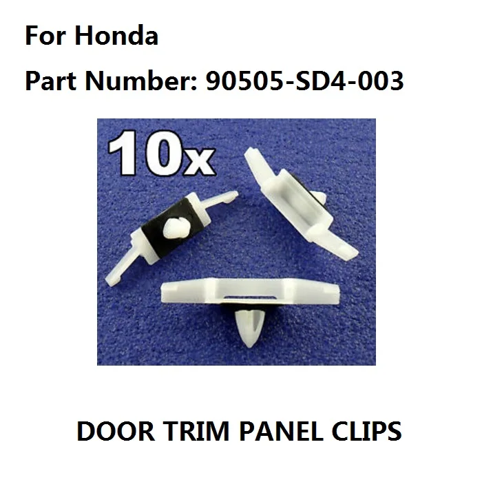 x10 For Honda Side Window Rain Channel / Drip Moulding Trim Fastener Clips New-90505-SD4-003