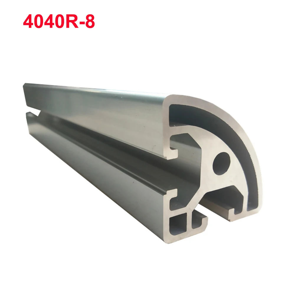 1PC 4040R-8 EU Aluminum Profile 100-800mm Length 1/4 Curved Linear Rail for DIY 3D Printer CNC