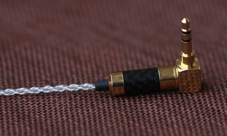 سلك سماعة أذن DIY كابل مطلي بالفضة بطول 1.2 متر