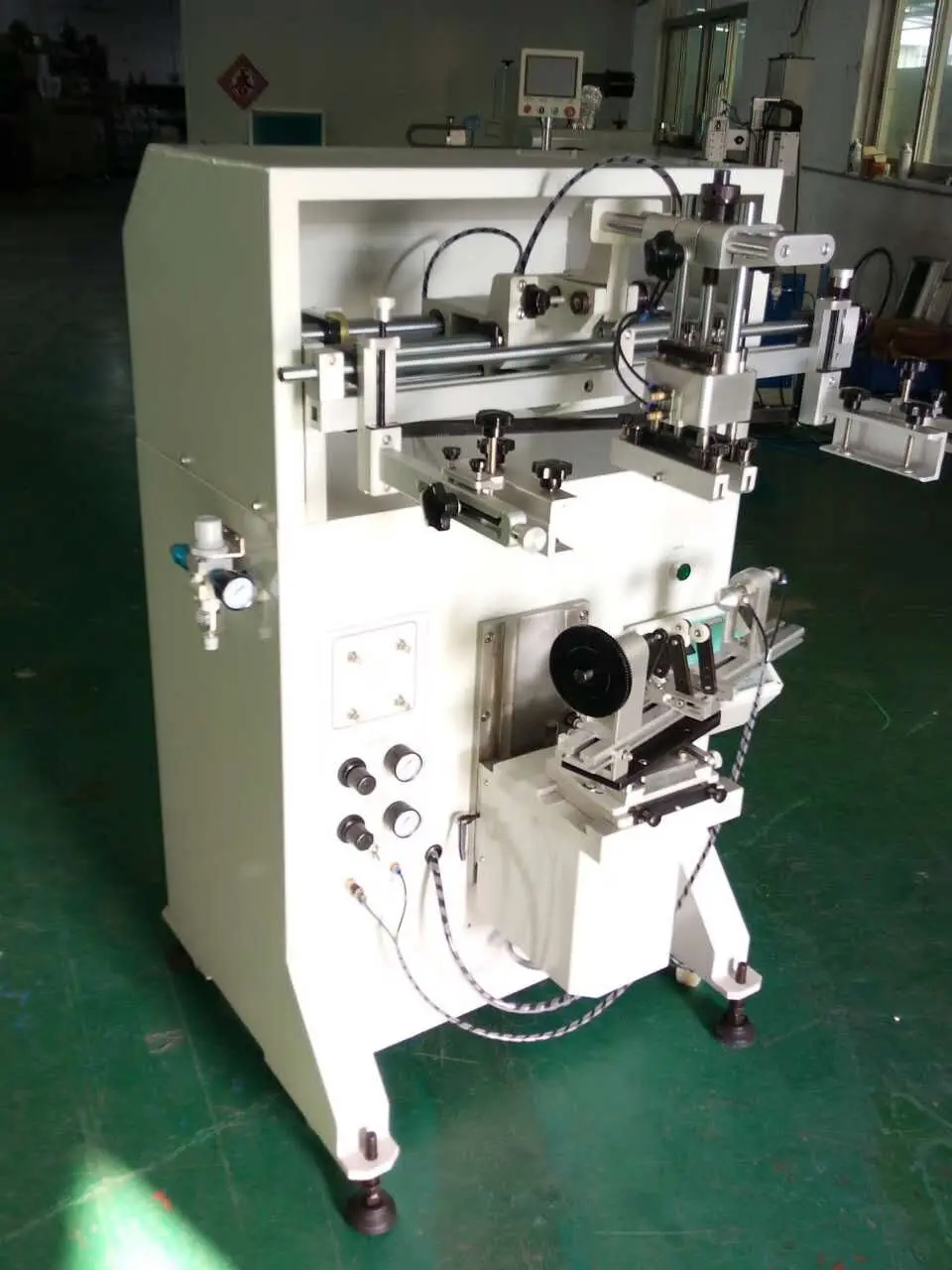 Automatic Cylinder Screen Printer For Bottles, Cups, Tubes