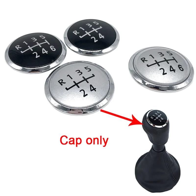 Newbee 5 / 6 Speed Gear Shift Knob Badge Emblem Cap Cover Replacement for Volkswagen / VW Transporter T5 T5.1 Gp 2003-2011