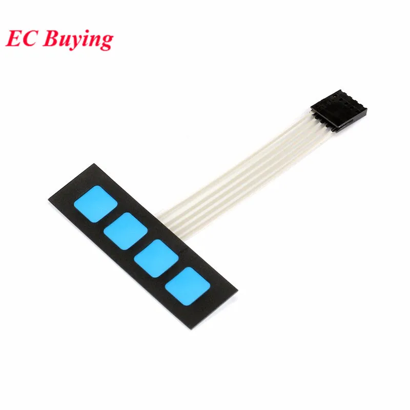 1-5 uds 4 5 6 interruptor de membrana de matriz 1x4 1x5 1x6 teclado Matrix Panel de Control de teclado 1*4 teclas Kit DIY para Arduino