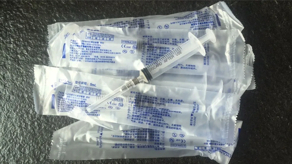 Syringe needle injector disposable syringe sterile needle head 5ml