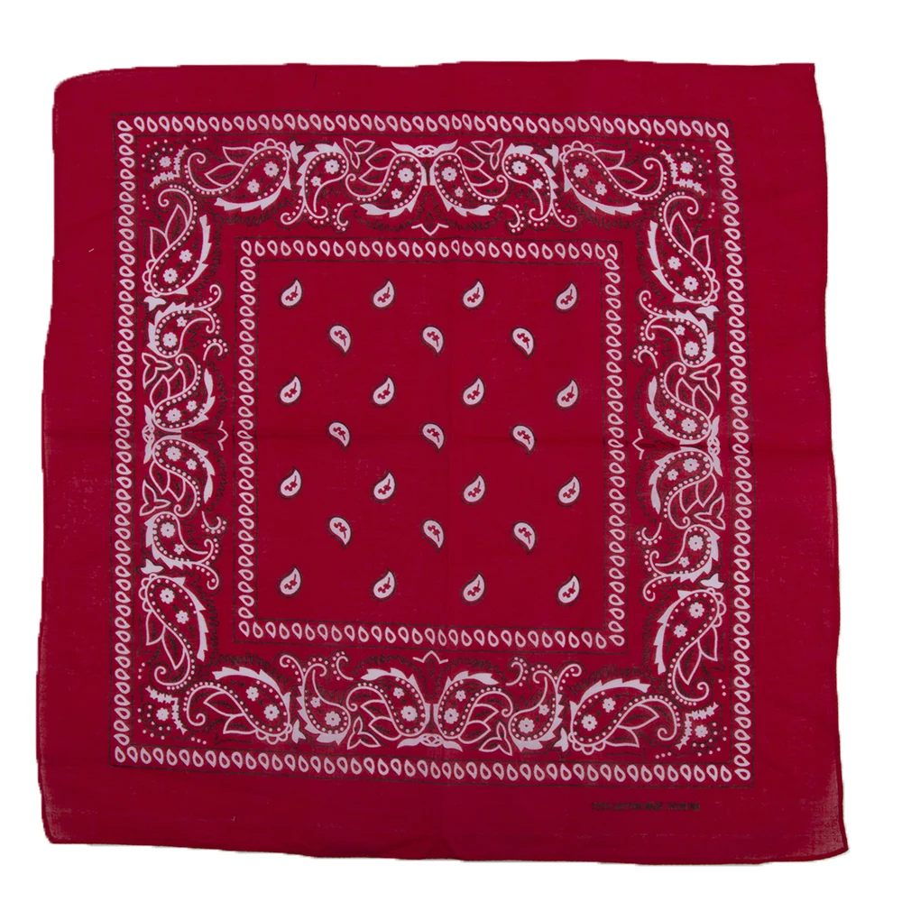 Foulard Hip-Hop 100% Coton pour Homme et Femme, Serviette de Poche Vintage, Foulard de Tête, 1 Pièce