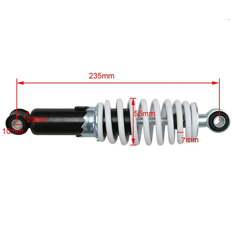 Motorcycle 235mm Rear Shock Absorbers Suspension Spring Shocker For Moto Bike Quad ATV Go kart Buggy 70cc 110cc not hydraulic