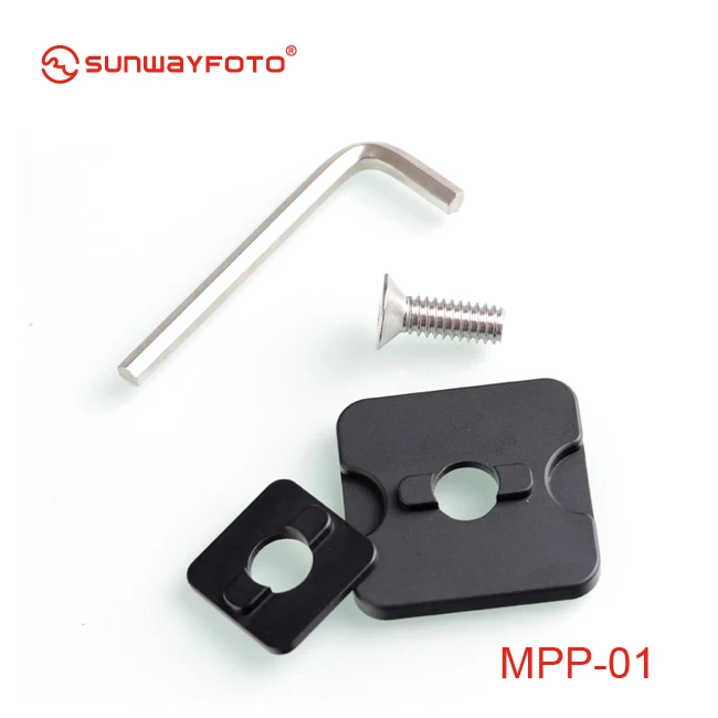 SUNWAYFOTO MPP-01 Mini-plate Package Mate Plate to Joins 2 Tripod Clamps Tripod Accessories