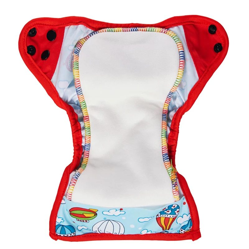 Happy Flute Newborn Cloth Diaper Cover Breathable Waterproof PUL Double Guessts Tiny NB Baby Diapers Fit 2-5kg