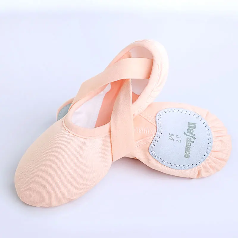 Ballet Shoes Dance Shoe Dancing Slippers Ballet Flats Single Shoelace Stretch Fabric Women Elastic Dance Shoes