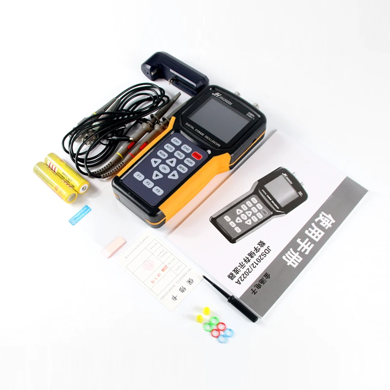 Osciloscopio de mano de 2 canales, 20MHz, ancho de banda, mini osciloscopio digital portátil Jinhan JDS2012A JDS2022A