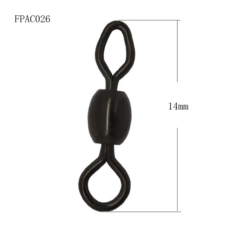 20pcs/lot Carp Fishing Swivels Crane Fishing Lengthen Swivels Carp Fishing Tackle Accessories Connector