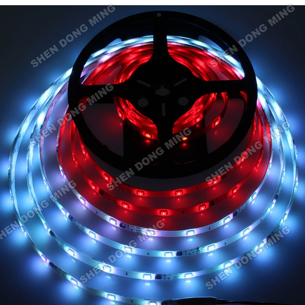100M RGB Full Color 10mm led pixels digital Addressable LED String DC 12V WS2811 LED Pixel Strip Low power consumption with CE