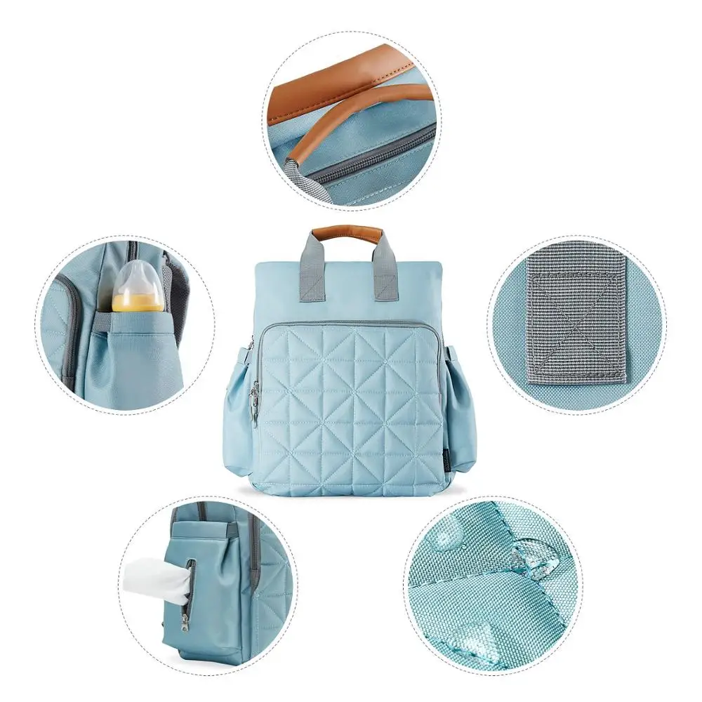 ABOUTBABY-mochila de maternidad para cochecito de bebé, bolsa de pañales para el cuidado del bebé, bolso grande para lactancia, mochila de viaje