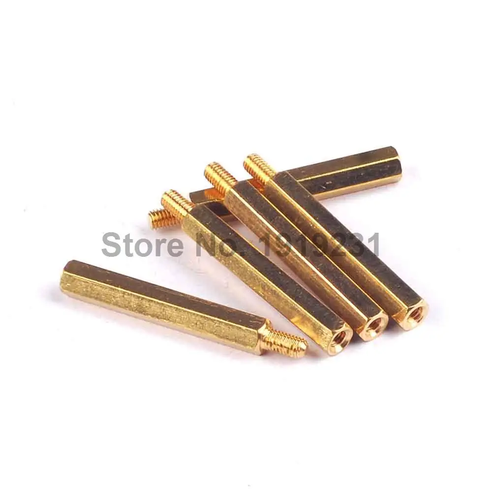 10PCS/LOT 30+6 Copper Pillars Height M3 (Thread 6 mm)