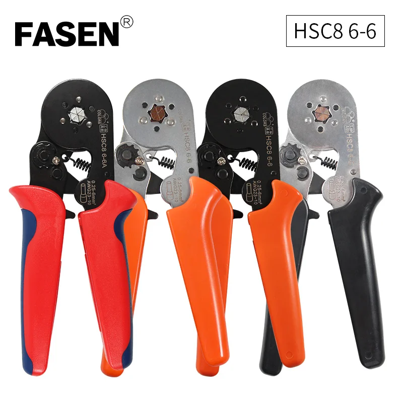 6-16mm 10-5 AWG High Quality Precision Wire Connector Crimp Pliers VE Tube Bootlace Terminal Tool  HSC8 6-4 6-6 16-4