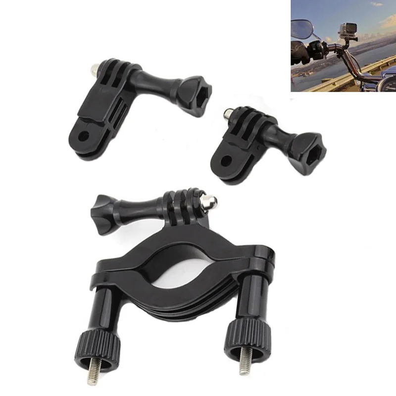 Motorcycle Mount Bike Handlebar Seatpost Pole Roll Bar Mount with Extension Arms for GoPro Hero 6/5/4/3+/3/2/1 for Xiaomi Yi