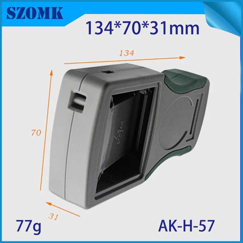 1 Piece 134*70*31mm szomk lcd display plastic box for electronics project high quality abs handheld small plastic control box