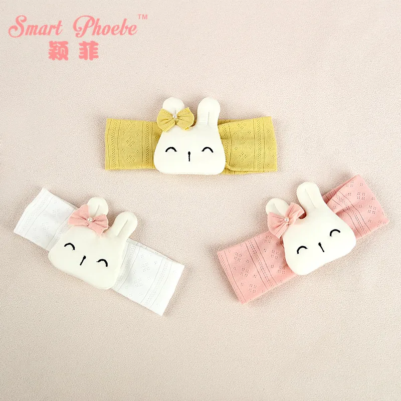 Boutique 15pcs Fashion Cute Bow Bunny Headbands Solid Kawaii Bowknot Rabbit Head Soft Hairbands Princess Headwear Accessories