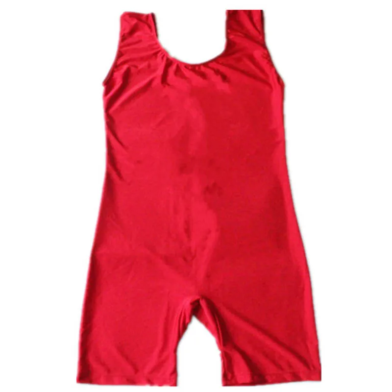 Varejo vermelho, preto e mais cores náilon/lycra tank unitards para homem e menino/unitards para dança e ginástica