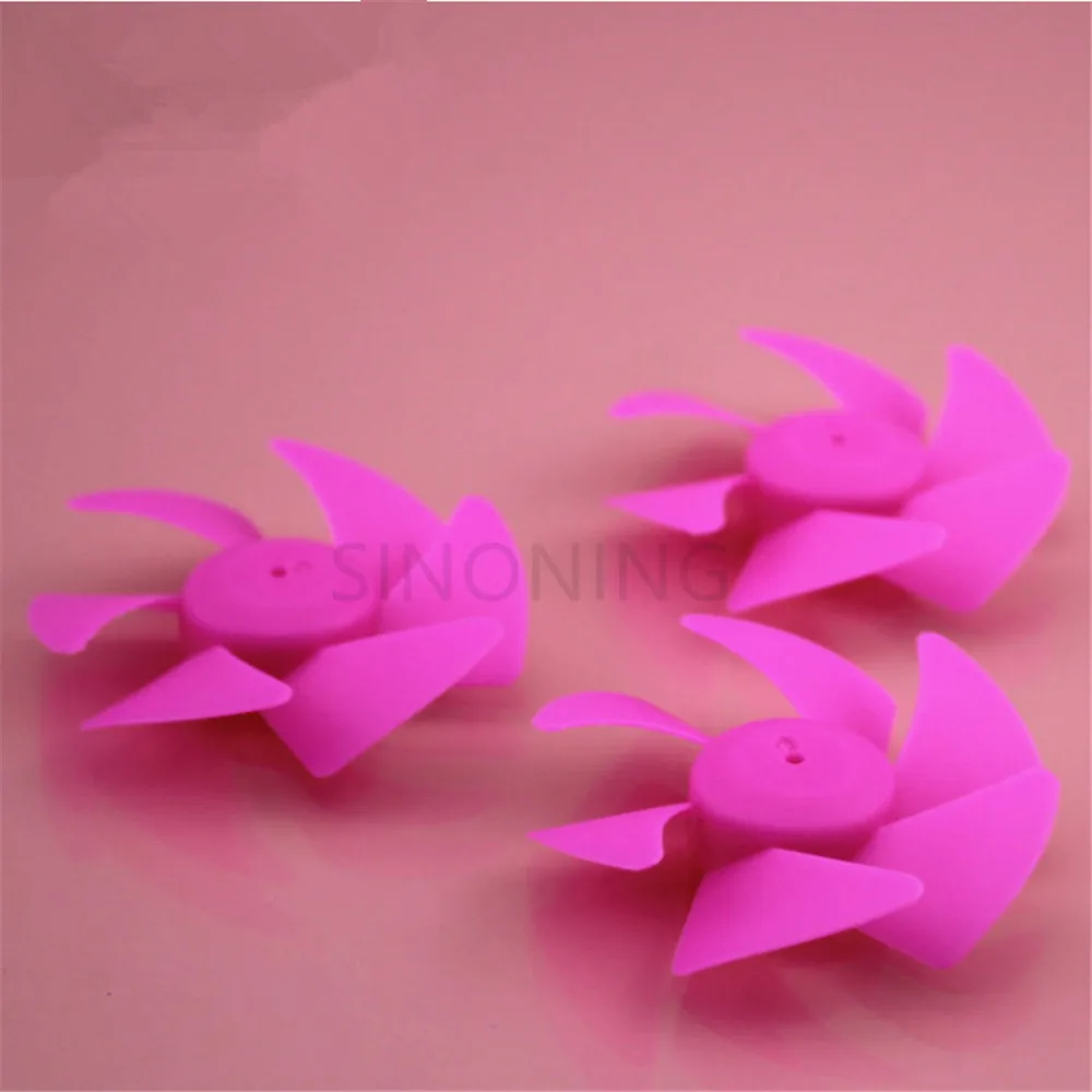 4pcs Small  turbofan propeller fan blade six-leaf paddle technology building blocks