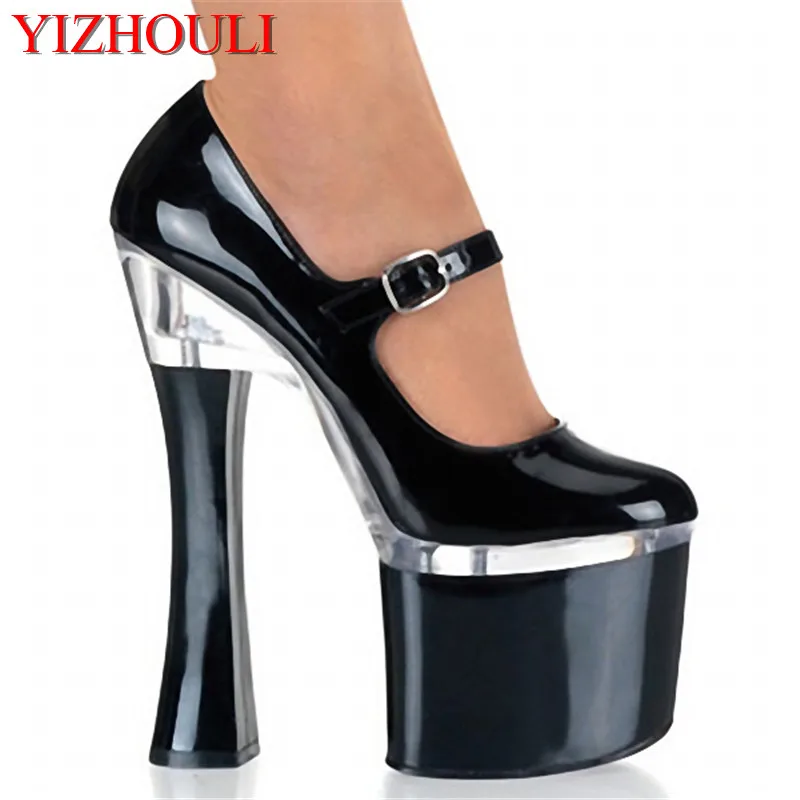 

Model banquet stage high heels, modern nightclub pole dance performance, size 34-46 sexy 18cm high heels dance shoes