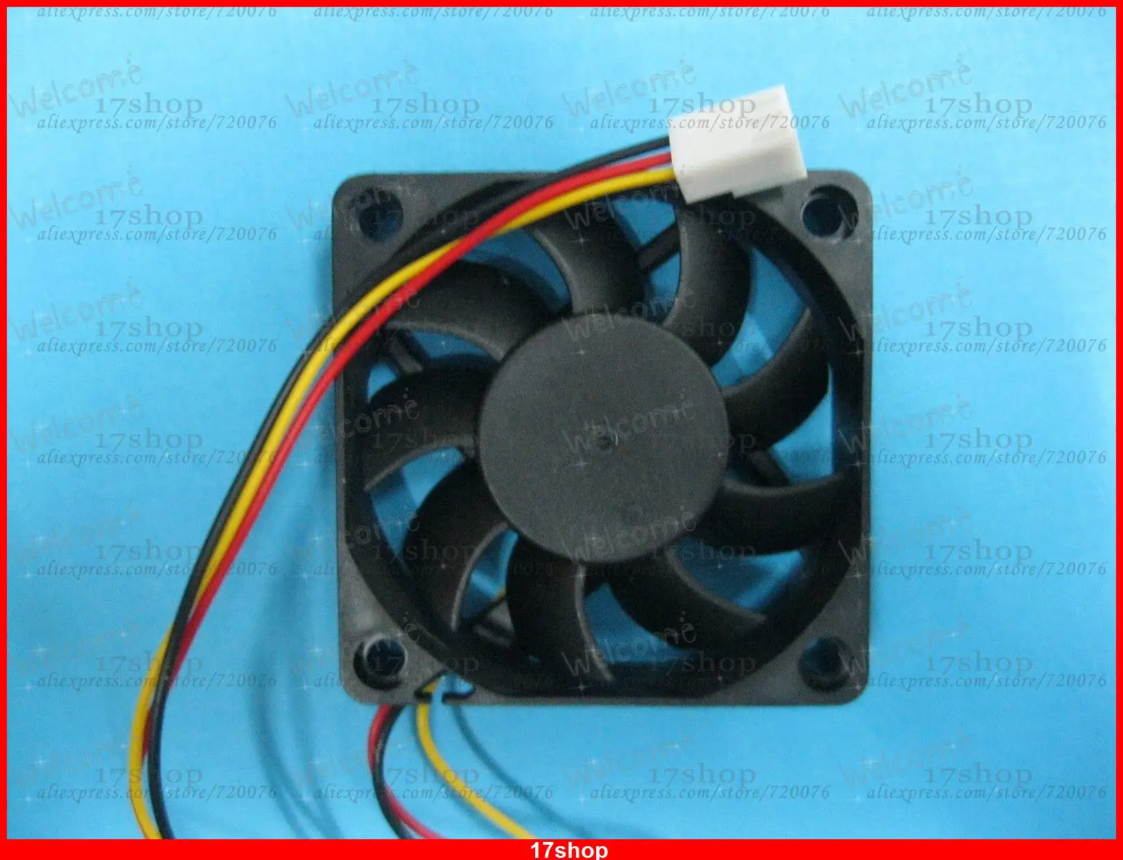 1 pcs Brushless DC Cooling Fan 5V 6015S 9 Blades 60x60x15mm 3pin