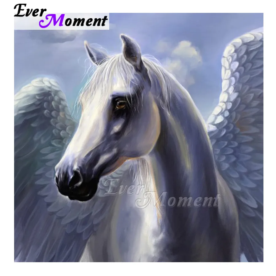 

Ever Moment Diamond Painting Handmade Horse Picture Of Rhinestone DIY Decoration For Home Diamond Embroidery Full Square ASF1533