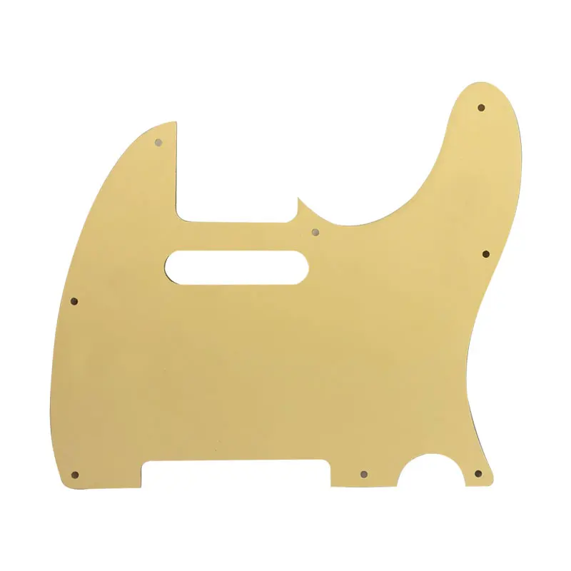 Guitarra Feiman, golpeador personalizado para zurdos para guitarra Tele Telecaster estándar americana, placa rascadora de guitarra con 8 agujeros