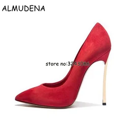 Décolleté da donna con tacco a lama scarpe eleganti da festa di nozze con punta a punta sexy di alta qualità tacchi alti taglia grande 43 drop shipping