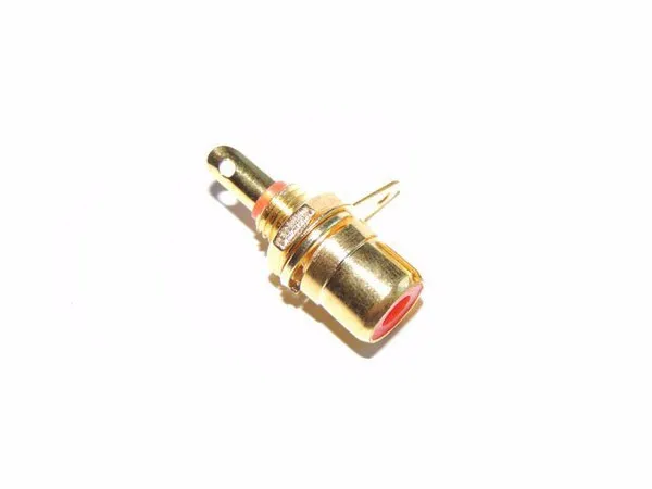 

200 шт. позолоченный RCA Phono корпус, монтажный гнездовой адаптер