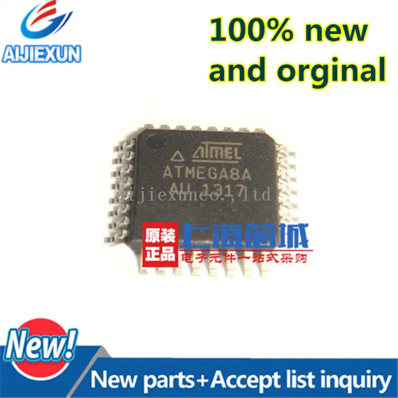 

10Pcs ATMEGA8A-AU LQFP32 MCU 8-bit ATmega AVR RISC 8KB Flash 3.3V/5V 32-Pin TQFP in stock 100% New and orginal