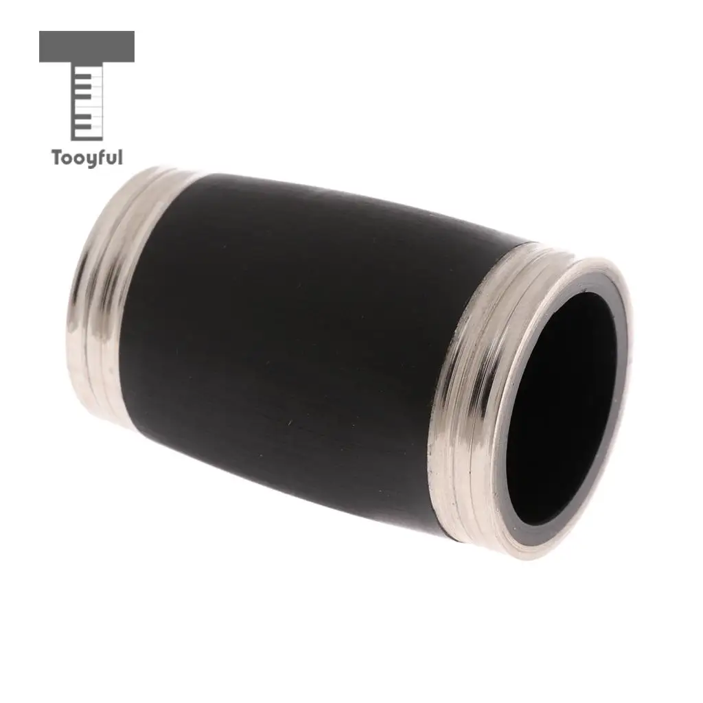 Tooyful Zinc Alloy Adjustable Clarinet Barrel Black for Bb Clarinet Woodwind Instrument Replacement Parts 50mm