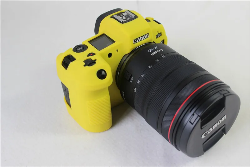 Armadura de silicone caso da pele capa do corpo protetor para canon eosr r ef r e0s r rp eosrp corpo câmera digital