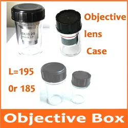 L=195 185 Biomicroscope biological Microscope objective box Achromatic objective protection Case with Mounting Size 20.5mm