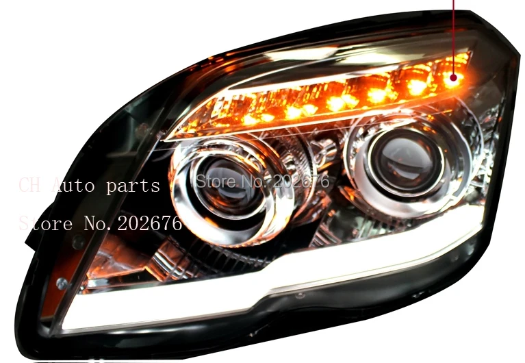 

FREE SHIPPING, CHA GLK MERCEDES BENZ HEADLIGHT ASSEMBLY, WITH LED DAYLIGHT AND HID PROJECTOR FOR BENZ