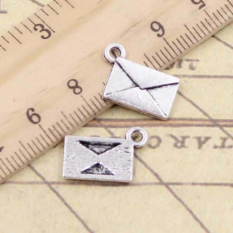 20pcs Charms Letter Envelope 15x11mm Tibetan Silver Color Pendants Antique Jewelry Making DIY Handmade Craft