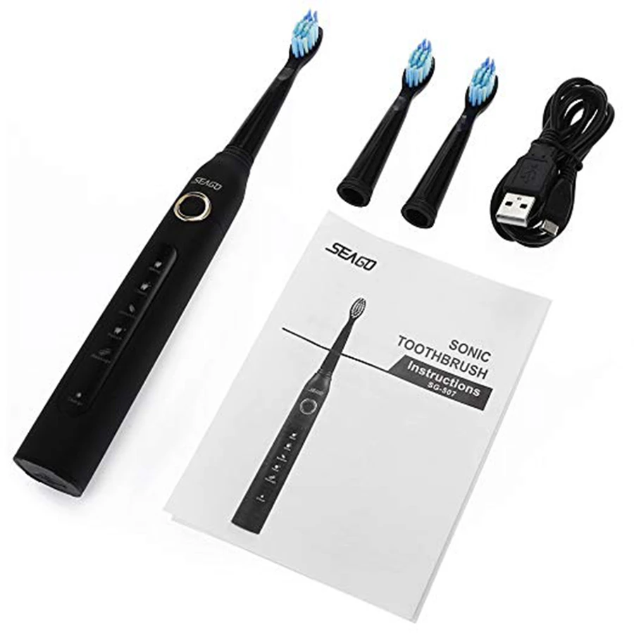 Seago Soft Toothbrush Sonic Electric Toothbrush Automatic Sonice Cepillo De Dientes Automatico With USB Charging 5 Models Sg507