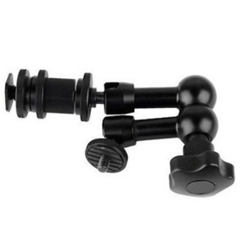 Accesorios de estudio fotográfico, brazo conector de zapata caliente mágico articulado de fricción de 7 pulgadas para cámara, Monitor LCD, trípode de luz LED, 1/4
