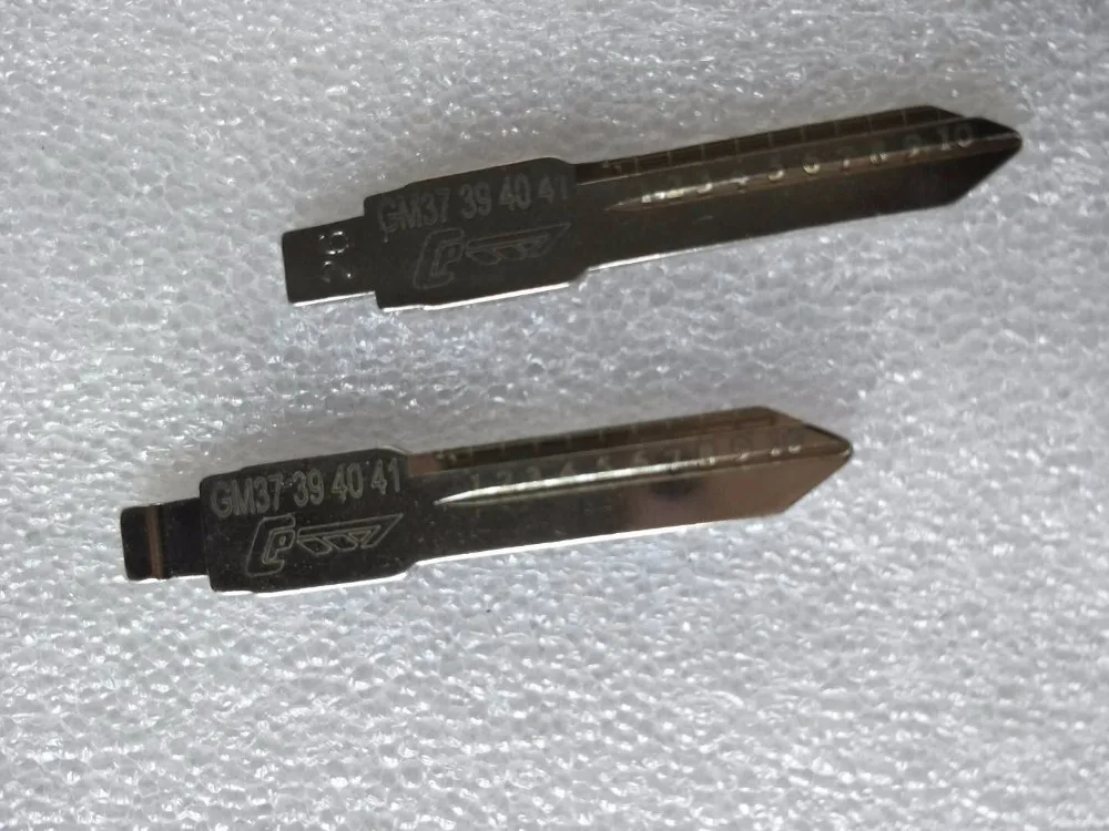 Hoja de línea grabada GM37 39 40 41 para dientes de cizalla a escala Buick GL8 Regal, 10 piezas