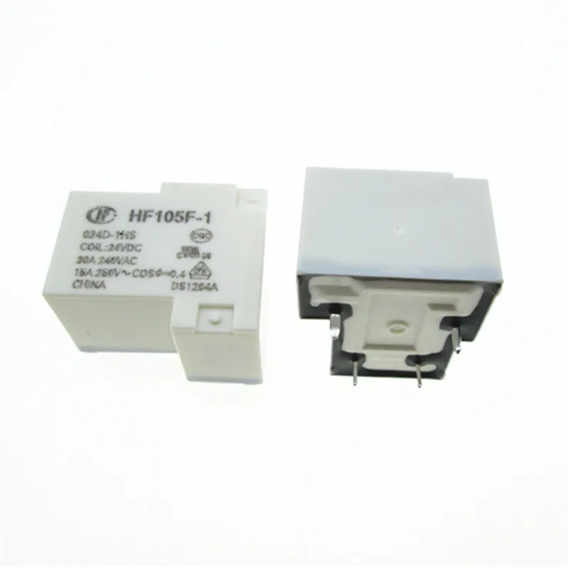 

NEW relay JQX-105F-1 024D-1ZS JQX-105F-1-024D-1ZS HF105F-1 024D-1ZS HF105F-1-024D-1ZS 24VDC DC24V 24V 20A 240VAC 5PIN