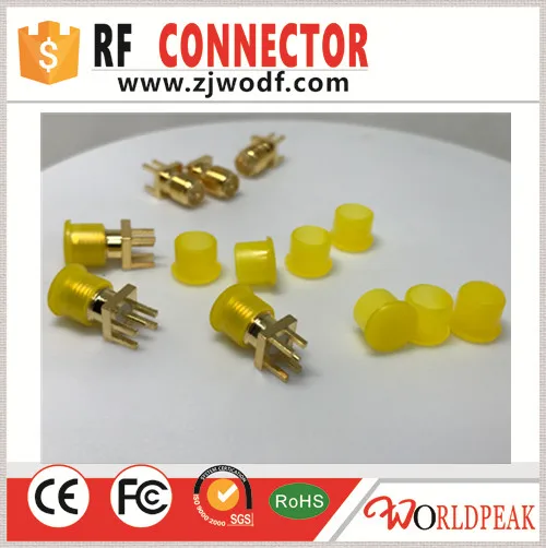 Free shipping 10 piece Yellow Color anti dust cap for SMA female jack female connector rf protective cap