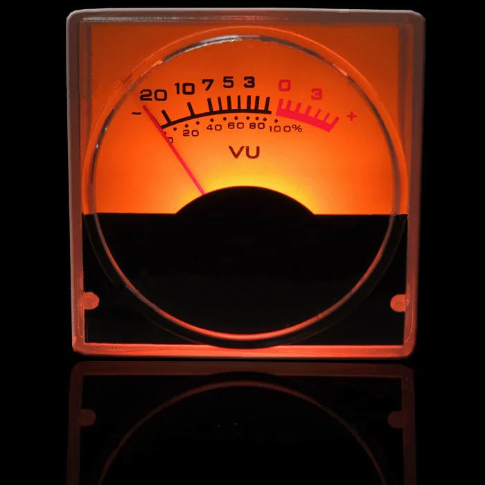 Medidor de amperios V-015, tubo de electrones, micrófono, preamplificador, Vu